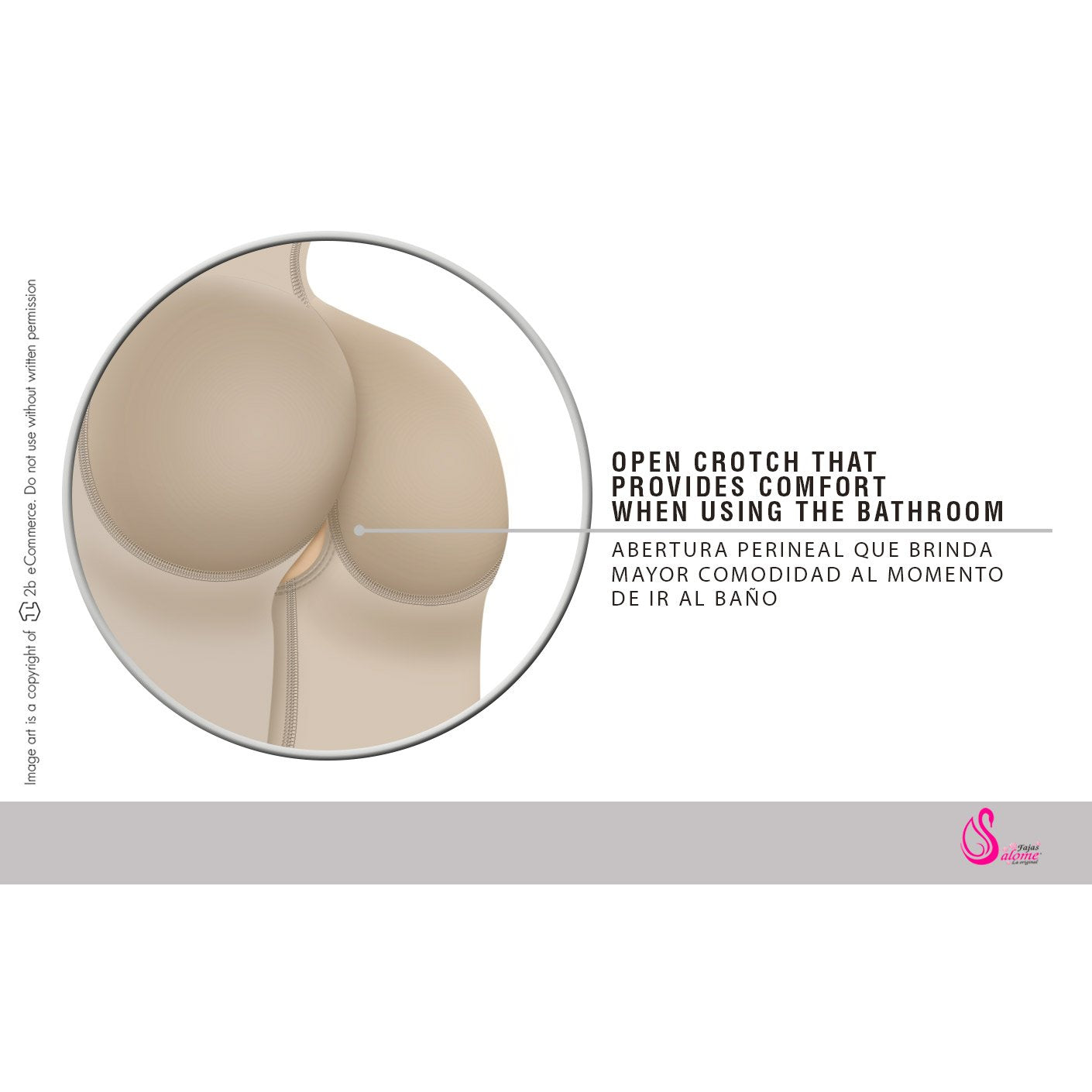 Fajas Salome 0515, Soft Silicone Lace Open Bust