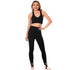 IRENE 902036 | Criss-Cross Black Sports Bra for Women