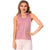 ALEJANDRA 930023 | Women's Pink Sleeveless Hooded Tank Top | Light Microfiber