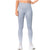 LEONOR 946137 | High-Rise Shimmer Silver Sports Leggings for Women