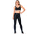 LOLA 946164 | High-Rise Shimmer Black Sports Leggings for Women