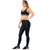 LOLA 946164 | High-Rise Shimmer Black Sports Leggings for Women