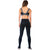 LOLA 946164 | High-Rise Shimmer Black Sports Leggings for Women