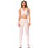 LISA 946164 | High-Rise Shimmer Pink Sports Leggings for Women