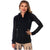 MARTINA 980010 | See-Through Black Sports Jacket for Women