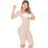 IDA 525 | Post Surgery Bodysuit Full Body Shaper for Women | Tummy Control Butt Lifter Knee Length Shapewear with Sleeves | Powernet